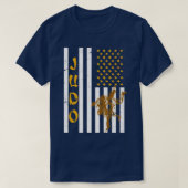 Amerikaanse vlag Judo T-shirt (Design voorkant)