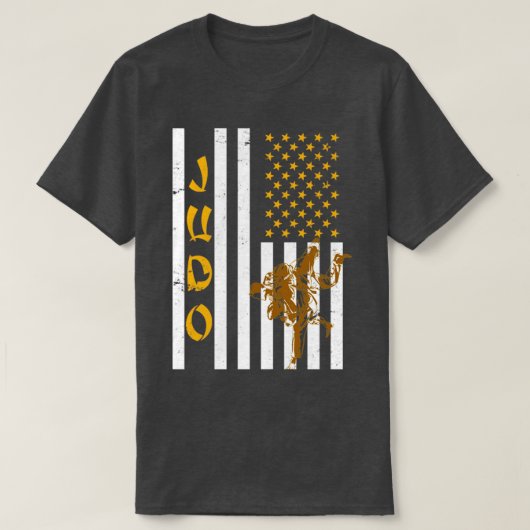 Amerikaanse vlag Judo T-shirt (Design voorkant)