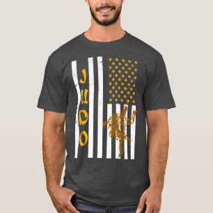 Amerikaanse vlag Judo T-shirt