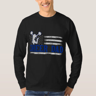 Amerikaanse vlag juichen vader voor mannen grappig t-shirt