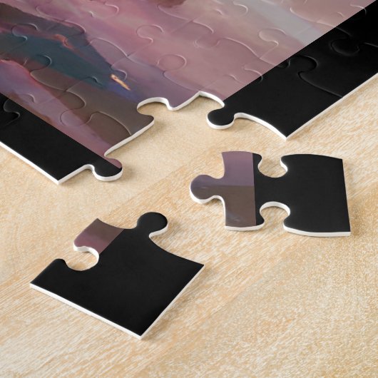 Amerikaanse vlag Juli 4 Memorial Day abstracte dig Legpuzzel (Zijkant)