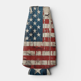 Amerikaanse vlag juli 4e fles koeler