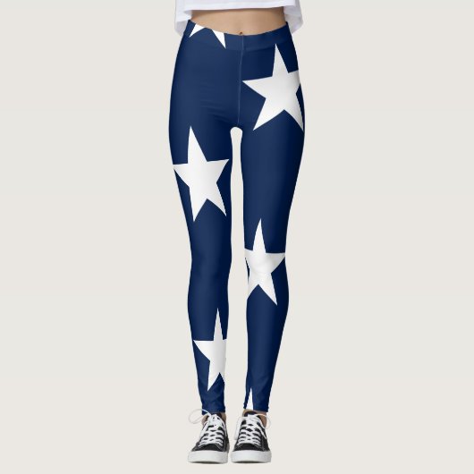 Amerikaanse vlag jumbo-sized sterren leggings (Voorkant)