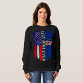 Amerikaanse vlag & Kaapverdische vlag beste Gigi o Trui (Voorkant volledig)