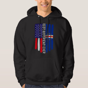 Amerikaanse vlag & Kaapverdische vlag Beste vriend Hoodie