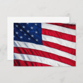 Amerikaanse vlag kaart (Voorkant / Achterkant)