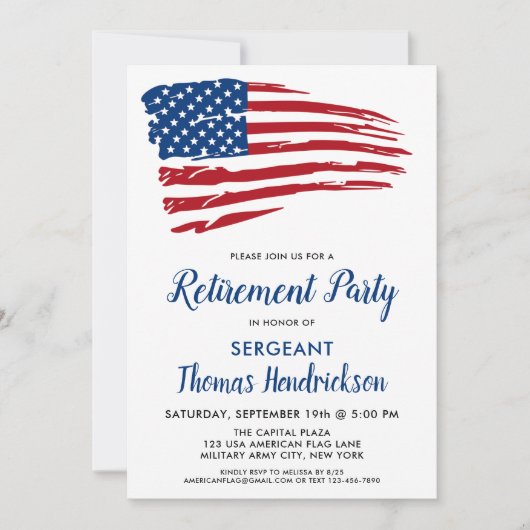 Amerikaanse vlag kaart (Voorkant)