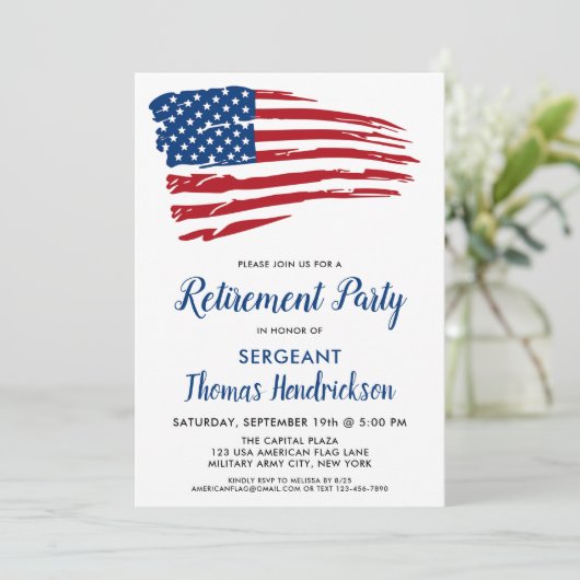 Amerikaanse vlag kaart (Staand voorkant)