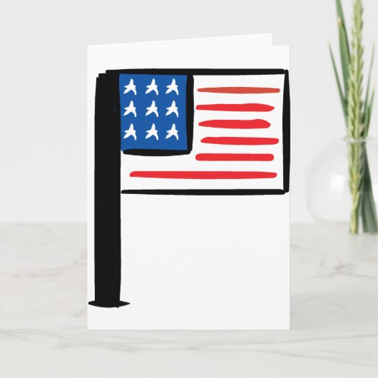 Amerikaanse vlag kaart (Voorkant)