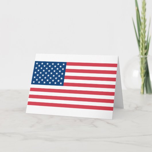 Amerikaanse vlag kaart (Voorkant)