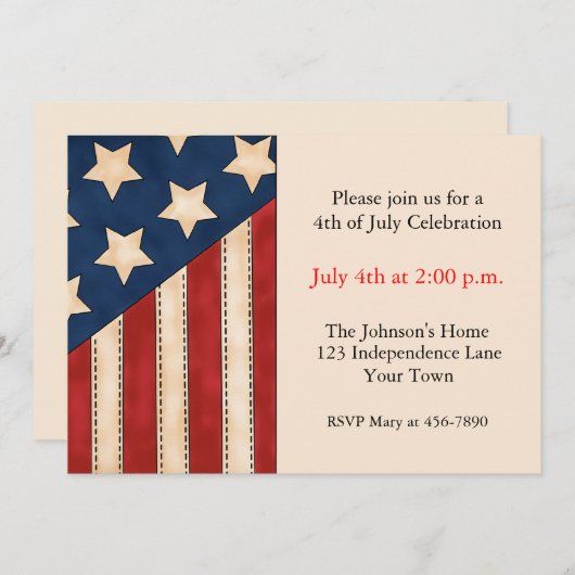 Amerikaanse vlag kaart (Voorkant / Achterkant)