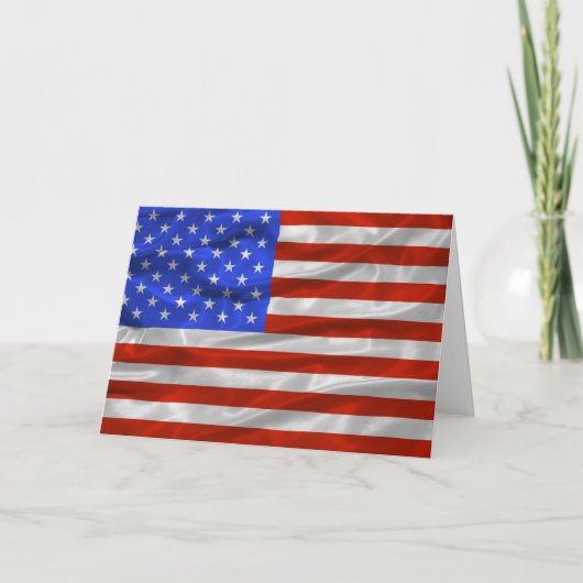 Amerikaanse vlag Kaart (Voorkant)