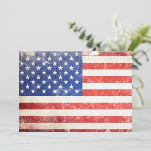 Amerikaanse vlag kaart (Staand voorkant)