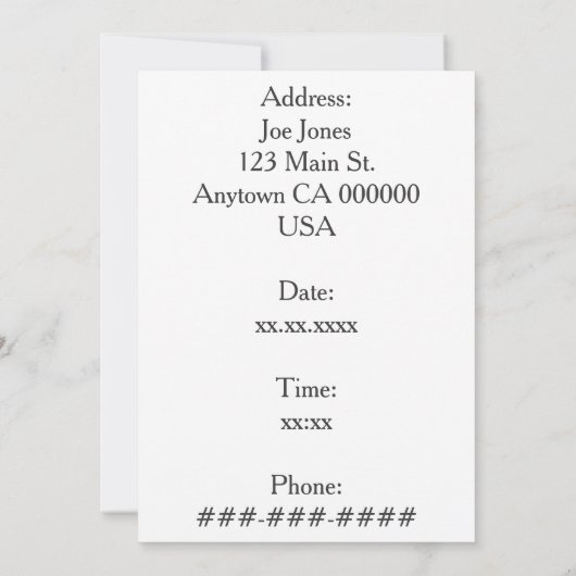 Amerikaanse vlag kaart (Achterkant)