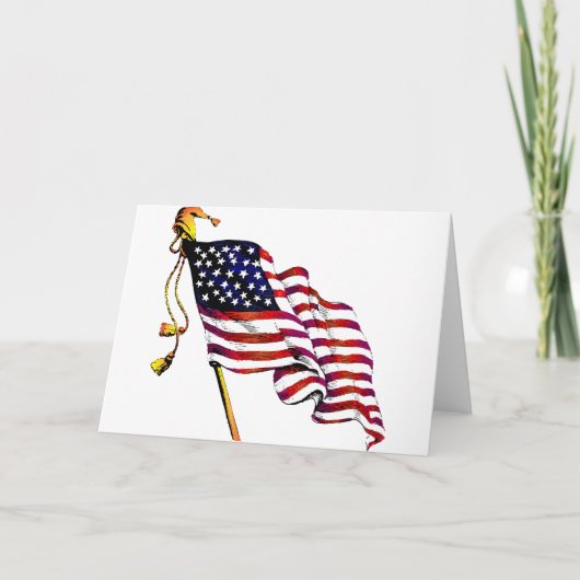 Amerikaanse vlag  kaart (Voorkant)