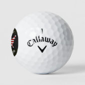 Amerikaanse vlag kaart Custom Patriotic Golfballen (Logo)