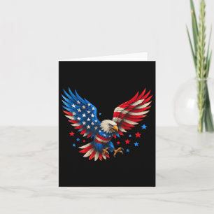Amerikaanse vlag Kale Adelaar Mannen Patriottische Kaart