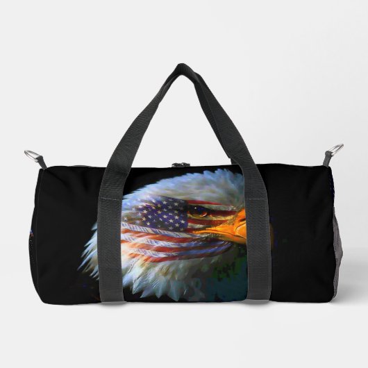 Amerikaanse vlag kale adelaar politieke plunjezak (Voorkant)