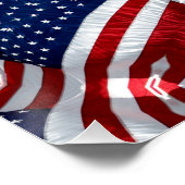 Amerikaanse vlag Kaleidoscoop Abstract 1 Poster (Hoek)