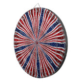 Amerikaanse vlag Kaleidoscoop Abstract 2 Dartbord (Voorkant Rechts)