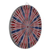 Amerikaanse vlag Kaleidoscoop Abstract 2 Dartbord (Voorkant Links)