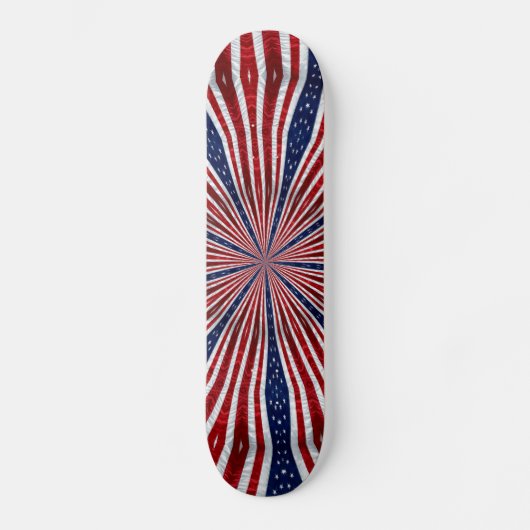 Amerikaanse vlag Kaleidoscoop Abstract 2 Persoonlijk Skateboard (Voorkant)