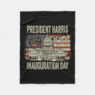Amerikaanse vlag Kamala Harris President Inaugurat Fleece Deken