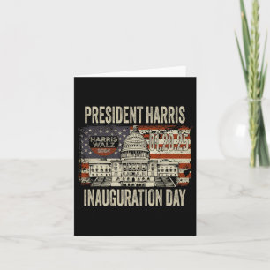 Amerikaanse vlag Kamala Harris President Inaugurat Kaart