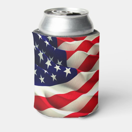 Amerikaanse vlag kan Coozie (Blikje Achterkant)