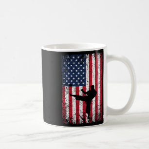 Amerikaanse vlag Karate 4 juli Marti Koffiemok