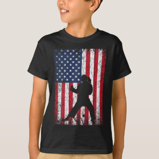 Amerikaanse vlag Karate , 4 juli patriottisch gir T-shirt