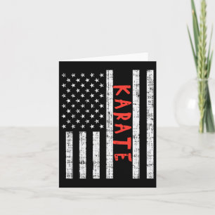 Amerikaanse vlag Karate patriottische martiumarts Kaart