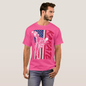 Amerikaanse vlag karate t-shirt (Voorkant volledig)
