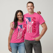 Amerikaanse vlag karate t-shirt (Unisex)