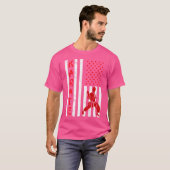 Amerikaanse vlag Karate T-shirt (Voorkant volledig)
