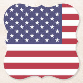 Amerikaanse vlag kartonnen onderzetters (Voorkant)