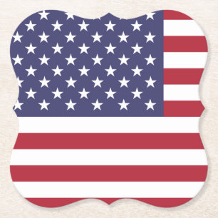 Amerikaanse vlag kartonnen onderzetters