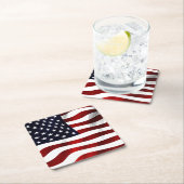 Amerikaanse vlag kartonnen onderzetters (Insitu)