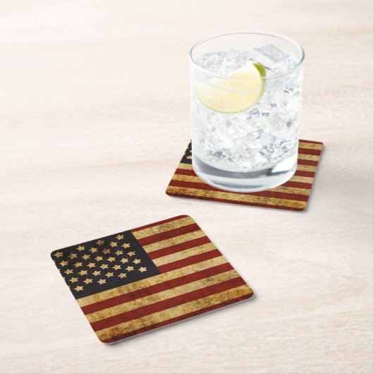  Amerikaanse vlag Kartonnen Onderzetters (Insitu)