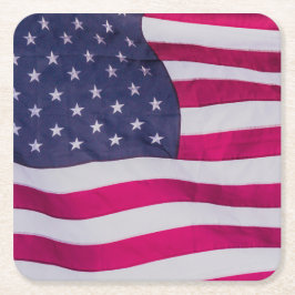Amerikaanse vlag kartonnen onderzetters