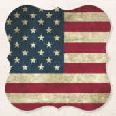 Amerikaanse vlag kartonnen onderzetters (Voorkant)