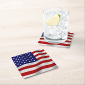 Amerikaanse vlag kartonnen onderzetters (Insitu)