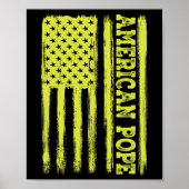  Amerikaanse Vlag Katholieke Eerste Amerikaanse Pa Poster (Voorkant)