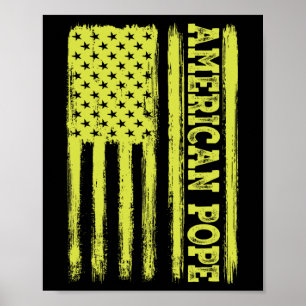  Amerikaanse Vlag Katholieke Eerste Amerikaanse Pa Poster