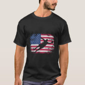 Amerikaanse vlag keeper 's dames voetbal t-shirt (Voorkant)