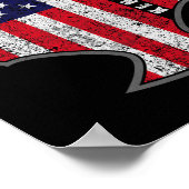 Amerikaanse vlag Kenpo Karate Fighter Patriottisch Poster (Hoek)