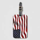 Amerikaanse Vlag Kentekenplaat Bagagelabel (Voorkant (verticaal))