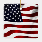 Amerikaanse vlag keramisch ornament (Achterkant)