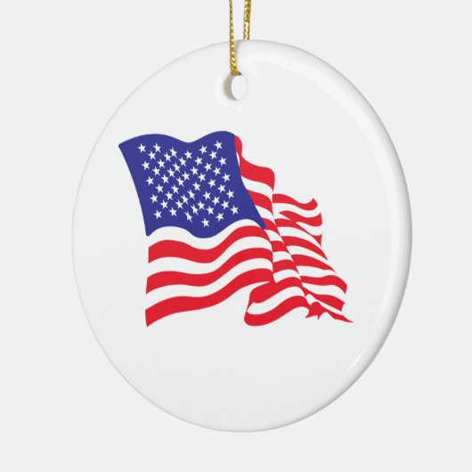 Amerikaanse vlag keramisch ornament (Links)