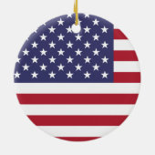 Amerikaanse vlag keramisch ornament (Achterkant)